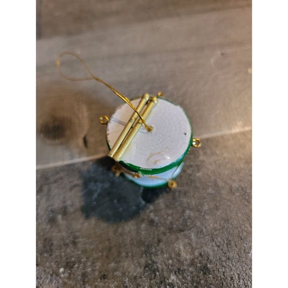 Drummer drum Mistletoe star Green ornament xmas - Picture 2 of 6